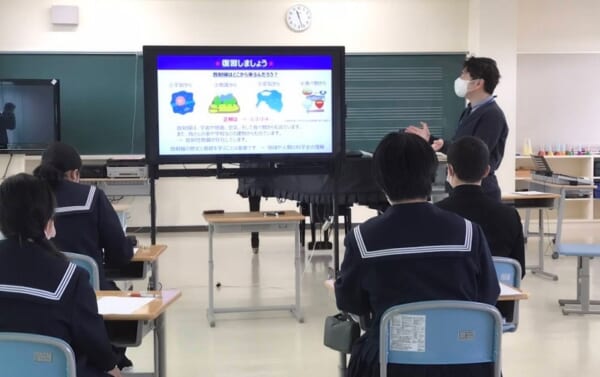 福島県浪江町立なみえ創成中学校で放射線に関する授業を実施しました